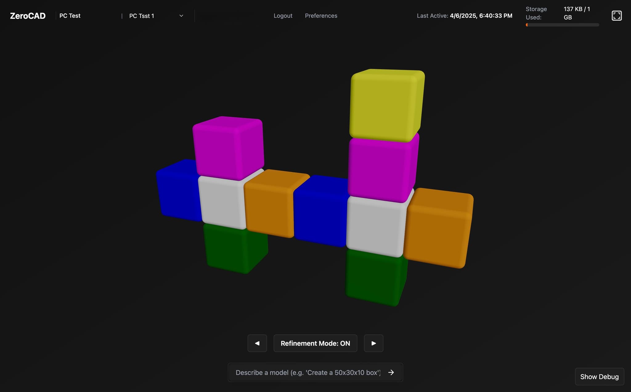 Preview of the ZeroCAD platform in action